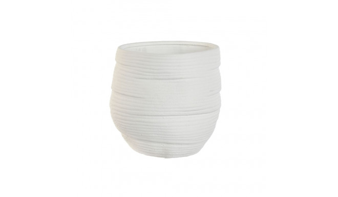 Planter Home ESPRIT White Ceramic 29 x 29 x 27 cm