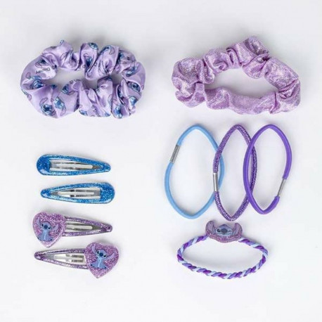 Hair accessories Stitch Blue Purple 10 Pieces