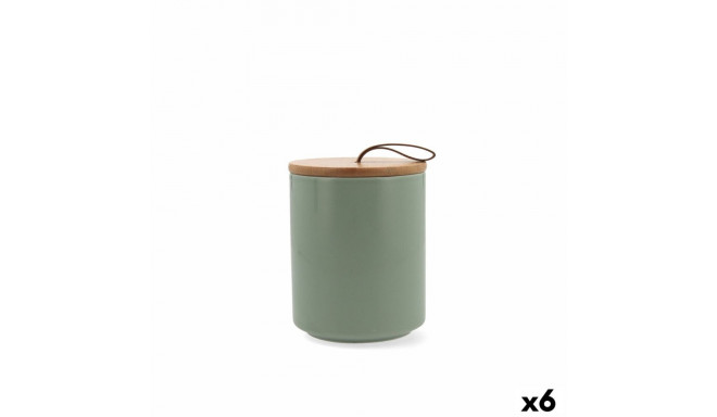 Jar Quid Ozon Green Ceramic Sheets 10,4 x 13 cm (6 Units)
