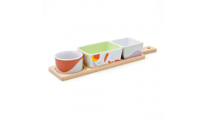 Serving set Quid Kaleido Multicolour Wood 32 x 8 x 4,6 cm 4 Pieces