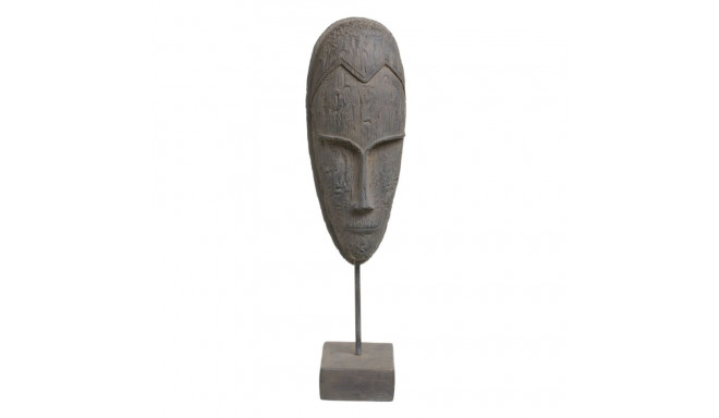 Decorative Figure Grey Mask 19 x 12 x 62 cm