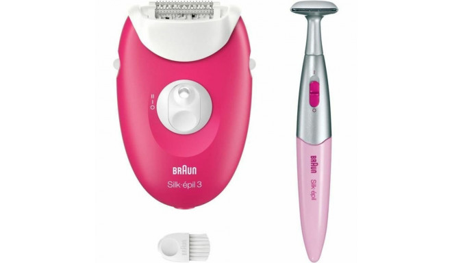 Electric Hair Remover Braun 3-202 Fuchsia