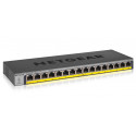 Slēdzis Netgear GS116LP-100EUS Melns RJ-45 x 16