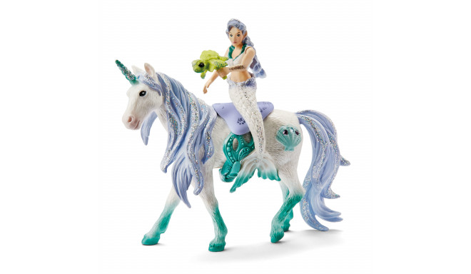 Figūra Schleich 42509 Mermaid on sea unicorn Plastmasa