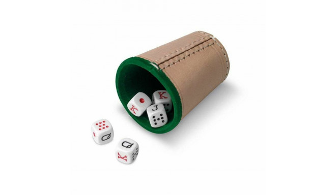 Shaker with Poker Dice Cayro