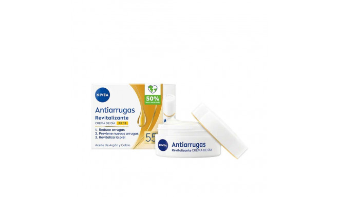 NIVEA ANTI-ARRUGAS 55+ crema cuidado revitalizante día SPF15 50 ml