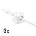 Joyroom JR-ZS368 magnetic cable organizer - white (3 pcs.)