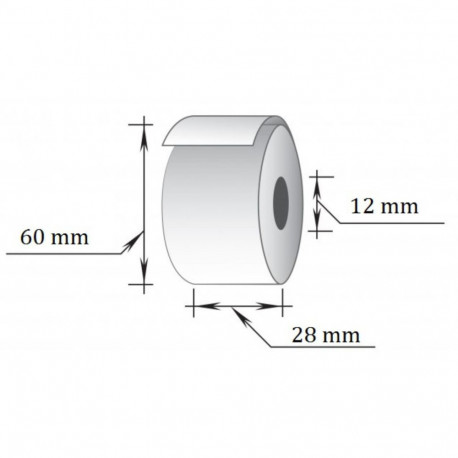 Termorull Tehnoinform 28mmx40m, D60mm, 10tk/pakis (2 tk)