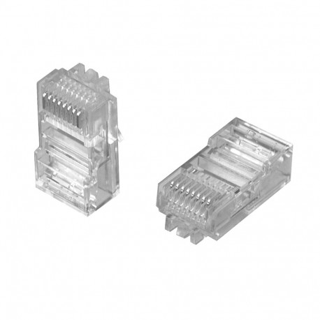 Modularpistik RJ45 Cat5e ühekiulisele/mitmekiulisele ümarkaablile 26-24 AWG
