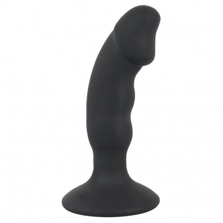 Korek analny silikonowy z wibracjami 14 cm Black Velvets