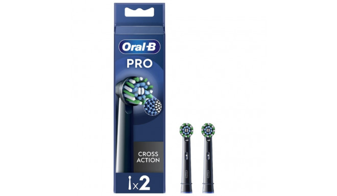 Oral-B CrossAction elektrilise hambaharja otsikud, 4 tk. EB50-4 MUST - must "PRO"