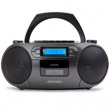CD-raadio Aiwa Must LCD Ekraan Bluetooth 5.0
