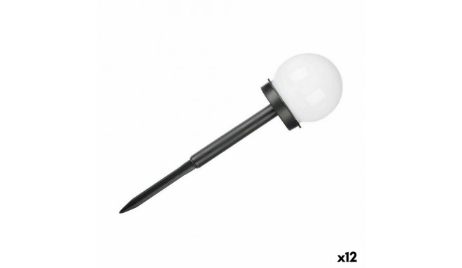 Marker Ibergarden 10 CM BALL White Black Plastic 10 x 34,5 x 10 cm Ball Solar charging (12 Units)