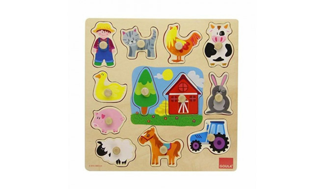 Puidust Laste Pusle Goula 53025 (12 pcs)