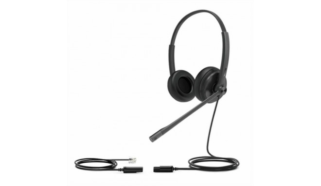 Headphones with Microphone Yealink YHS34-DUAL Black