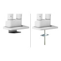 NEOMOUNTS Select Desk Mount Double Display Topfix Clamp and Grommet