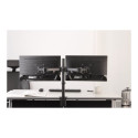 NEOMOUNTS SELECT Dual-Deskmount 10-27inch 2x8kg Adjustable 0-40cm Grommet/Clamp Full motion Tilt Rot
