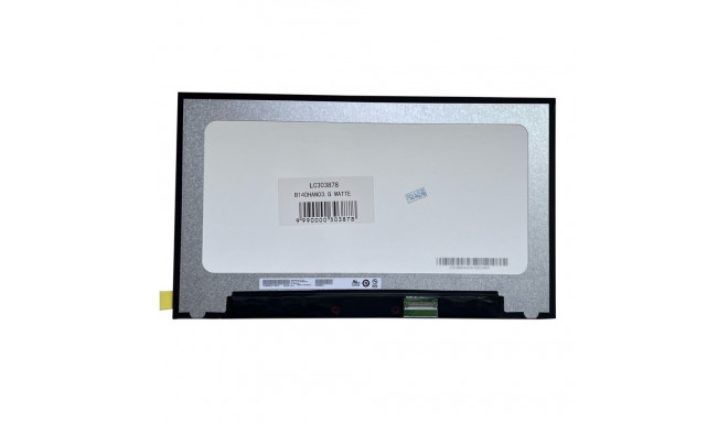 Notebook screen 14.0" 1920x1080 FHD, LED, SLIM,  IPS, 60Hz, matte, 40pin (right), A+