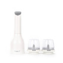FINAMILL battery operated grinder with two FINAPOD Pro Plus pods, soft cream
