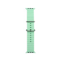 iWear S1 Grooved Soft Silicone 20mm strap for Apple Watch 49mm / 45mm / 44mm / 42mm Light Green