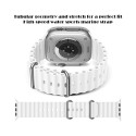 iWear S1 Рифленый мягкого силикона 20mm  ремешок для Apple Watch 49mm / 45mm / 44mm / 42mm Светло Зе