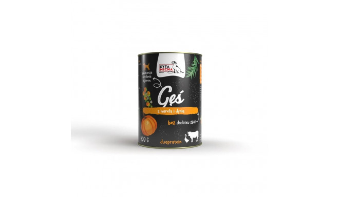 SYTA MICHA Goose with beef, apricot and pumpkin - wet dog food - 400g