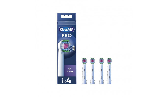 Oral-B | Vahetatavad hambaharja otsikud | EB18-4 3D White Pro | Otsikud | Täiskasvanutele | Komplekt