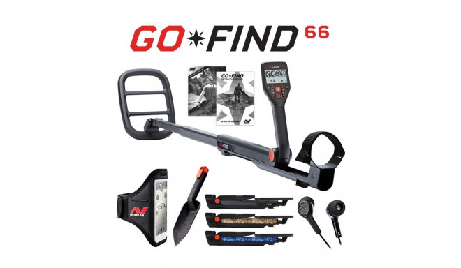 Metallidetektor Minelab Go-Find 66 + plastkühvel + kõrvaklapid + mobiili hoidik