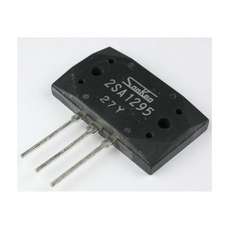 Transistor bipolar BJT Sanken 2SA1295, PNP, 230 V, 35 MHz, 200 W, 17 A, 50 hFE