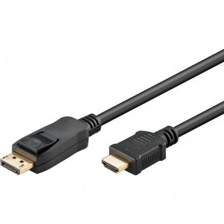 DisplayPort to HDMI Adapter Cable 3.0m, 4K 3840x2160@30Hz, black (Signal direction: DisplayPort to H