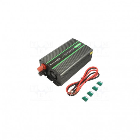 Inverter DC/AC 12V/230VAC 300W, 12VDC, 0÷40°C puhas siinus