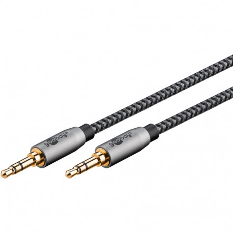 3.5mm audio connection cable 1.0m, male (3-pin, stereo) > 3.5 mm male (3-pin, stereo), gold-plated, 
