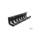 Delock Cable holder for under-table mounting black 2 pcs set