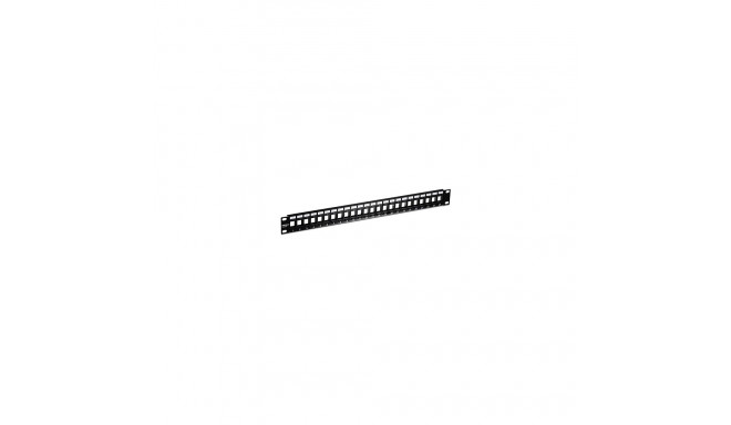Paneel RJ45 Cat6 24 port, varjestamata, tühi
