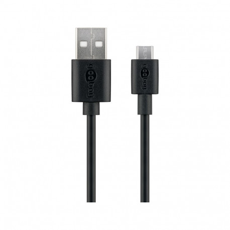 USB 2.0 kaabel A - Micro B, 2.0m, must