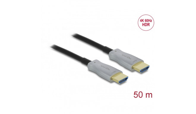 HDMI kaabel 50.0m, Active Optical, 4K, 3840x2160@60Hz