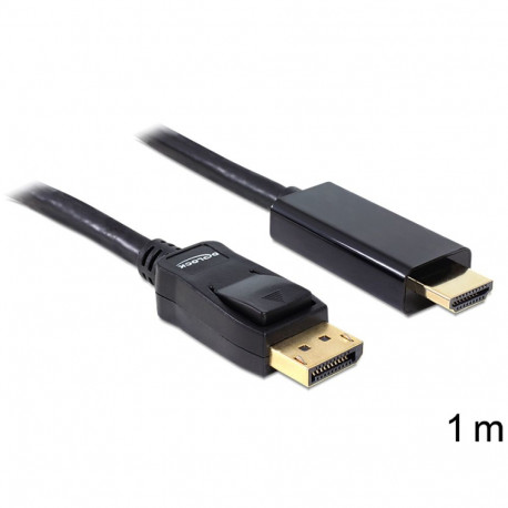 Delock Cable DisplayPort 1.1 male > High Speed HDMI-A male passive 1 m black