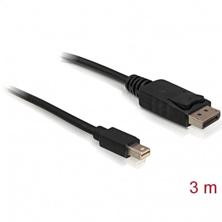 Delock Cable Mini Displayport 1.2 male > Displayport male 4K 3.0 m
