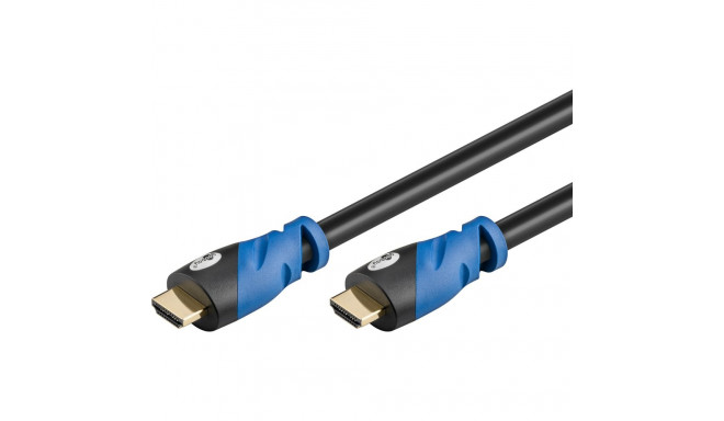 HDMI kaabel 0.5m + Ethernet, 4K 3840x2160p@60Hz, Premium High Speed