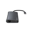 USB-C MULTIPORT ADAPTER 8 IN 1 NATEC FOWLER 2 3X USB 3.0 HUB, HDMI 4K, USB-C, RJ45, SD, MICRO SD