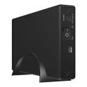 ICYBOX IB-377-C31 IcyBox External 3,5 HDD/SSD Case SATA III, USB 3.1 Type-C, Black