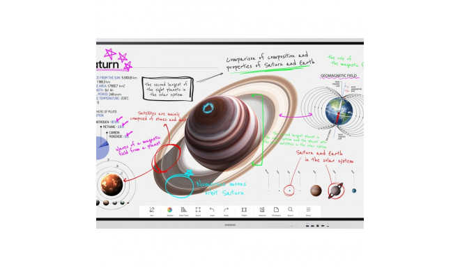 SAMSUNG WM85B Flip 4 85-tolline puute infrapuna UHD 3840x2160 16:9 300nit klaasita 220nit klaasiga 1