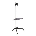 TECHLY 100723 Techly Mobile stand for TV LCD/LED/Plasma 19-37 20kg VESA tilting with shelf