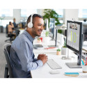 LOGITECH H390 Headset on-ear wired USB-A off-white