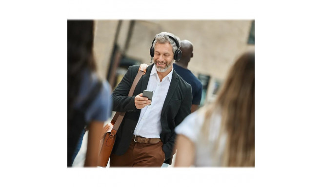 JABRA Evolve2 75 on-ear Bluetooth juhtmevaba aktiivse mürasummutusega USB-A mürasummutav must optime