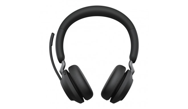 JABRA Evolve2 65 MS Stereo Headset on-ear Bluetooth wireless USB-C noise isolating black Certified f