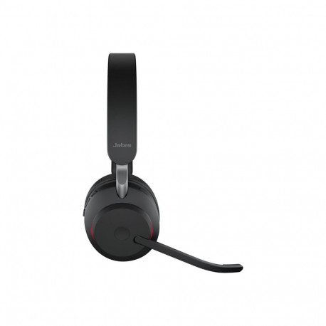 JABRA Evolve2 65 UC Stereo Headset on-ear Bluetooth wireless USB-C noise isolating black with chargi