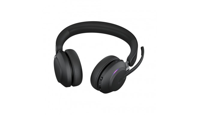 JABRA Evolve2 65 MS Stereo Headset on-ear Bluetooth wireless USB-A noise isolating black Certified f