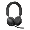 JABRA Evolve2 65 UC Stereo Headset on-ear Bluetooth wireless USB-A noise isolating black