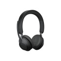 JABRA Evolve2 65 UC Stereo Headset on-ear Bluetooth wireless USB-C noise isolating black with chargi